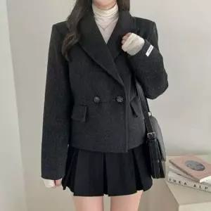 여성 4컬러 클래식한 더블버튼 단정한 겨울 모직코트
