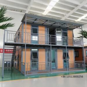 40피트 이중 컨테이너 하우스: 다세대 가족에게 적합한 2층 조립식 주택