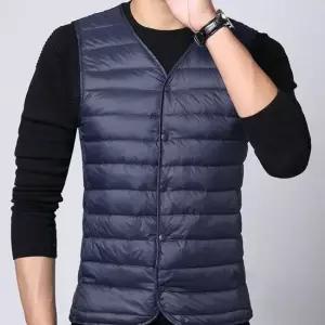 단추 남여 경량 패딩조끼 방수 패딩베스트 겨울조끼 경량패딩조끼