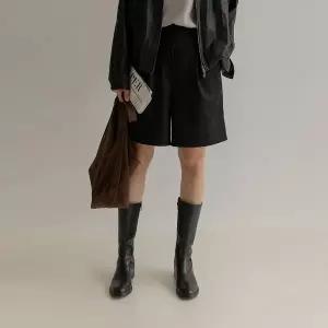 [엘리시아][66-110] 자누 핀턱 5부 밴딩 반바지