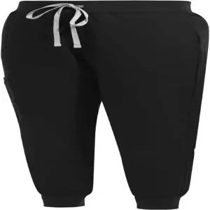 여성용 이드플라이 스크럽 팬츠 스트레치 조깅 엘라스틱 허리 벨트 수갑 멀티 포켓 카고