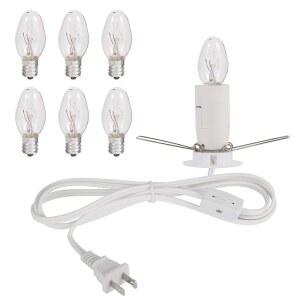 울루레투스 히말라야 소금 램프 코드, 크리스마스 전구, 디머 어셈블리가 및 베이스 컨트롤