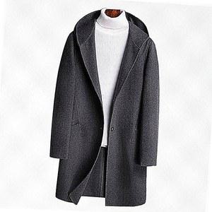 남자 모직 반코트 간절기 해군 가을 남성 자켓 정장 캐주얼
