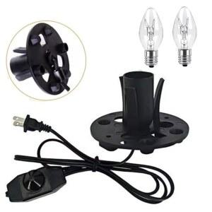 히말라야 소금 램프 코드, 디머 스위치, 및 베이스 어셈블리가 크리스마스 제어 전구,