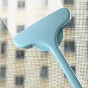 창문 먼지 제거 브러쉬 창틀 바닥 방충망 청소 솔 청결 도구 롱핸들