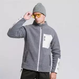 양털뽀글이누빔점퍼 남자 겨울 등산 용 점퍼 양털 후리스 뽀글이