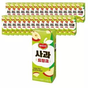 [셀러허브]롯데 델몬트 사과 드링크팩 190ml X 32팩 (S19286295)