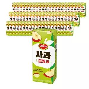 [셀러허브]롯데 델몬트 사과 드링크팩 190ml X 64팩 (S19296440)