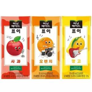 [셀러허브]코카 미닛메이드 조이 195ml 오렌지 12팩 망고 12팩 애플 8팩 총 32팩 (S29563259)