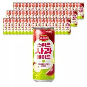 [셀러허브]델몬트 스퀴즈 사과 240ml X 60캔 과일음료 주스 (S38769556)