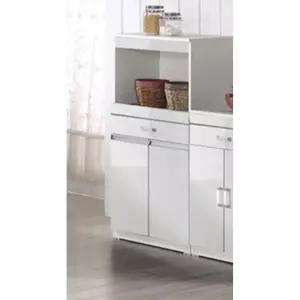 심플 직관손잡이형 화이트 그레이 렌지 수납장 600(2색) 주방용 다이 부엌