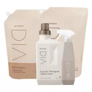 디아 데일리 아기빨래세트 허브가든향 세탁세제1L+리필+유연제리필+얼룩제거제500ml