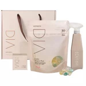 디아 신생아 아기 살림 초보맘 올인원 세제 3종 선물세트 캡슐세제+얼룩제거제+세탁비누