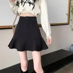 [하프클럽/]여름 치마바지 머메이드핏 밑단 플레어 스커트바지