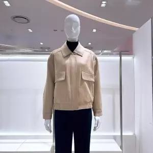 [비지트인뉴욕]벨벳 뒷밴딩 인조가죽 자켓 VC2LE72