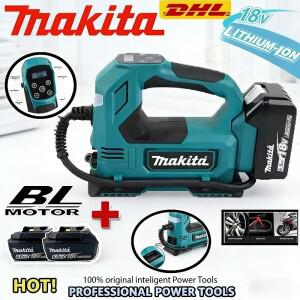 마키타 호환 무선 에어 펌프  배터리용 자동차, 오토바이 및 자전거용 디지털 디스플레이가 있는 브러시리