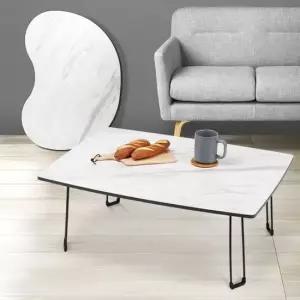 블랙마블테이블 접이식탁자 미니찻상 쇼파 작은 보조 거실테이블 원목테이블 좌식테이블