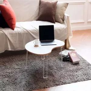 리빙테이블 피넛 우드화이트 상 좌식테이블 우드