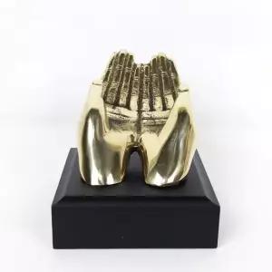 수공예 황동 손명함꽃이 조각상 장식품 인테리어 소품 엔틱장식품 앤틱장식품