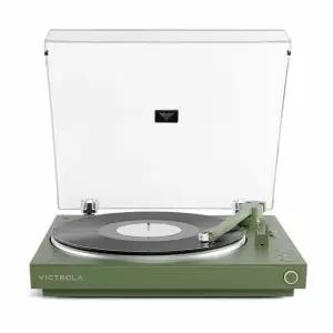 빅트롤라 LP 플레이어 턴테이블 스피커 블루투스 입문 LP판 Automatic 그린 [H@lu]