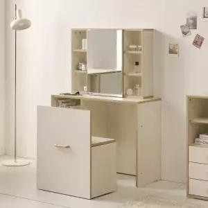 르메인 700 수납 의자 모듈 화장대 세트 콘솔