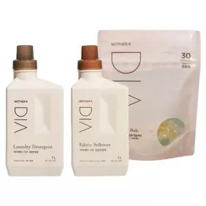 디아 프리미엄 신생아 아기 필수 세제 세트 무향 세탁 세제+캡슐 세제+섬유유연제