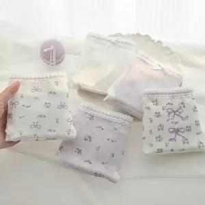 [꼼지]UK08 코튼플라워 5종세트 여성 학생 순면팬티