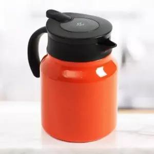 티웨어 XE67LI14 온도표시 보온 주전자 900ml 오렌지 보냉 포트