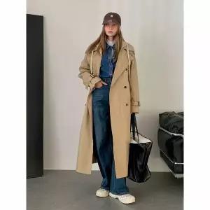 [하프클럽/바스카라]바스카라 후드 롱 트렌치 코트 (2colors)