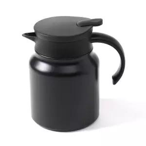 티웨어 FT71JY31 이중 진공 보온 주전자 900ml 차 포트 블랙