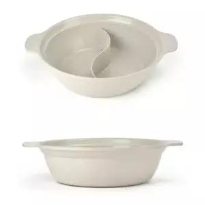 세라믹 DA98MF55 인덕션 겸용 샤브샤브 반반냄비 2호 뚜껑포함