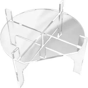 아크릴 음료 디스펜서 스탠드 유리 물 주스 바닥 피처 파티 및 케이터링 이벤트용 베이스 최대 직경 9인치