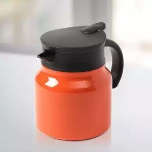 티웨어 ML18IB26 이중진공 보온주전자 750ml 오렌지 차주전자