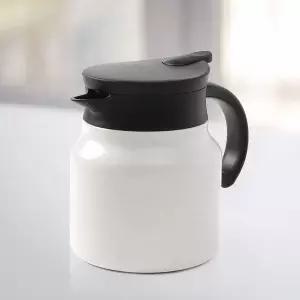 티웨어 ZQ82UZ90 이중진공 보온주전자(750ml) (화이트) 티포트