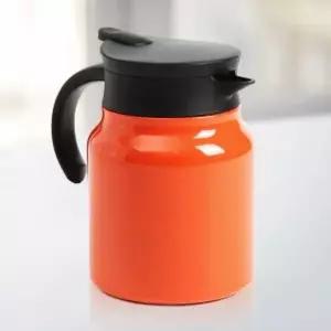 티웨어 PB18ID67 이중 진공 보온 주전자 900ml 오렌지 차 포트