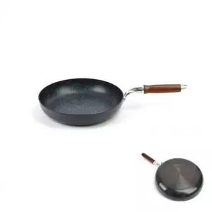 28cm SE09ZY43 업소용 프라이팬 우드손잡이 후라이팬 경질 생선