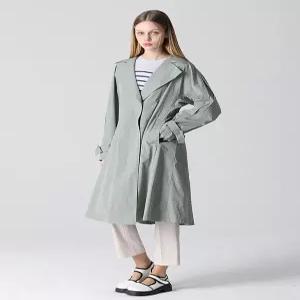 [더레노마][레노마(renoma)] 플라이 A라인 벨티드 트렌치코트 (택가격 299000원)