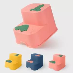 욕실 세면대 화장실 어린이 발 디딤대 소형 2단 계단 스텝 3컬러