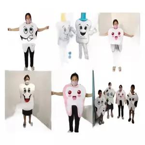 치아인형탈 오픈 치과홍보 치아1 행사용 인형옷 고깃집