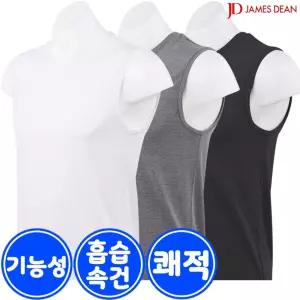 제임스딘 남자 기능성 쿨 머슬 런닝 1매 화이트 그레이 블랙