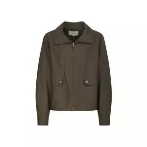 [하프클럽/셀러허브_여성트랜드패션]헤지스 여성 경량 혼방 숏 점퍼 브라운