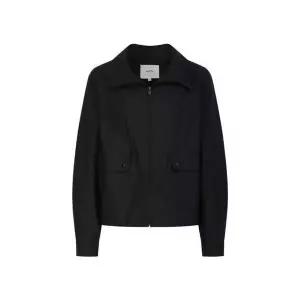 [하프클럽/셀러허브_여성트랜드패션]헤지스 여성 경량 혼방 숏 점퍼 블랙 HS