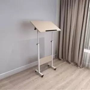 학원 스탠딩 책상 미술 교실 강의 크 흰색 디 기울어진 학원책상 프린터 졸음 서서