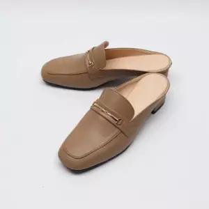 [다잇템]여자 로우힐 셋업 사각굽 말굽 샌들힐 슬리퍼