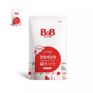 세척기 비앤비 젖병 세정제 거품형 리필 400ml