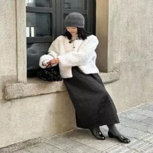 마킷5 여성 보온코트 치즈양털 모피코트 소금절임 JEN1