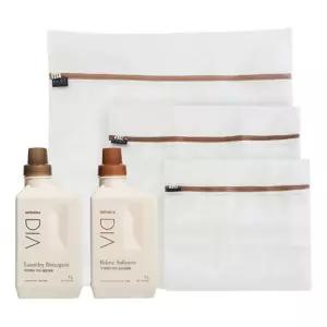 디아 아기빨래 패키지 무향 세제1L+유연제1L+사각세탁망3종