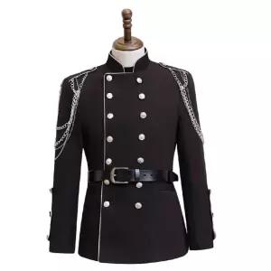 남자 제복 공연 블랙 코스프레 뮤지컬 무대 의상 중세 촬영