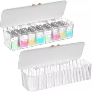 OMISTAR 2Pcs 리무버 트위저 일회용 콘택트렌즈 디스펜서 모든 브랜드의 데일리 렌즈를 위한 투명 플라스틱