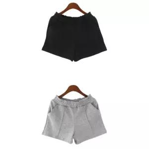 포켓 핀턱반바지 여성 홈웨어 3부 숏팬츠 잠옷바지